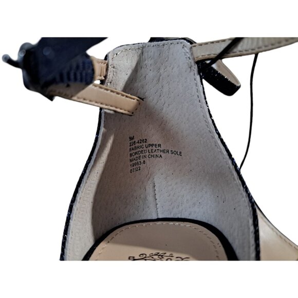 I. Miller Women's Emily Heeled Sandal Navy Size 5m - Picture 8 of 9